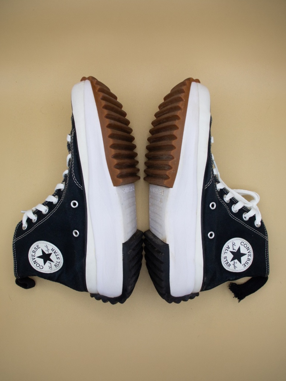 Converse Run Star Hike High Top Black Shoes Women's Size 9 - Picture 7 of 9
